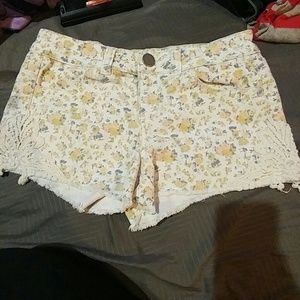 Flower printed shorts