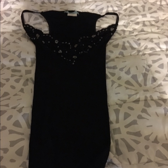 Black lace tank top
