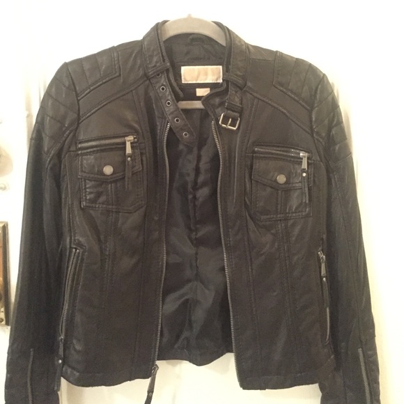 MICHAEL Michael Kors Jackets & Blazers - Michael Kors black leather jacket - petite