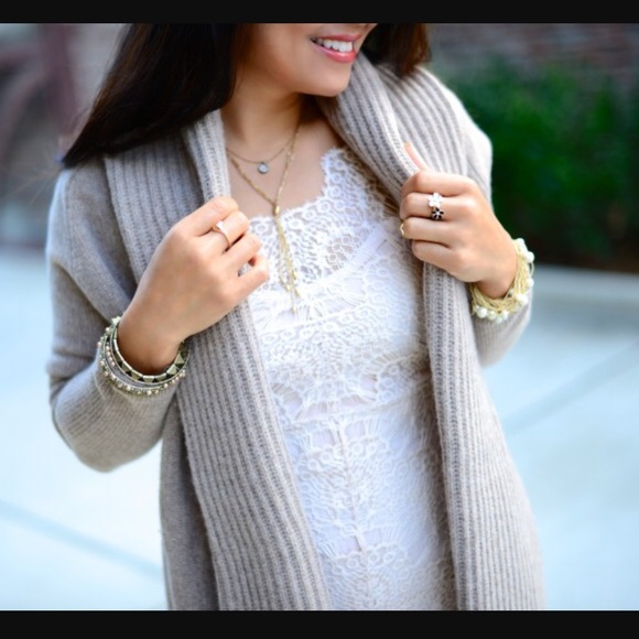 Max Studio gray cardigan