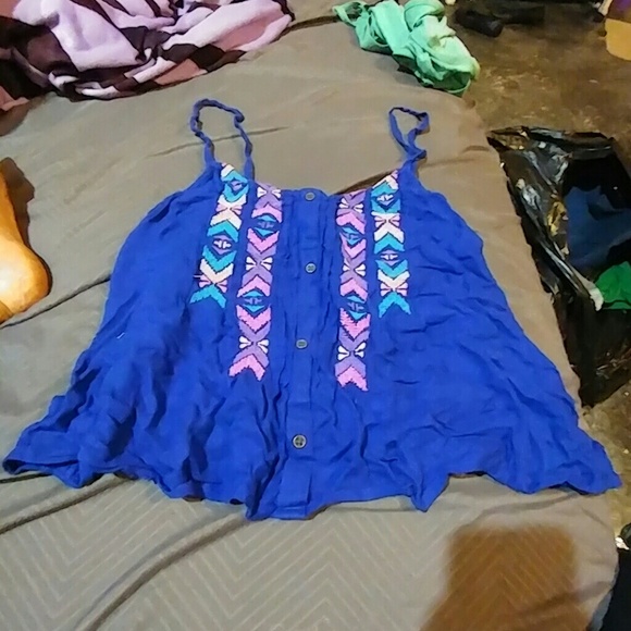 Royal blue blouse