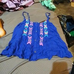 Royal blue blouse