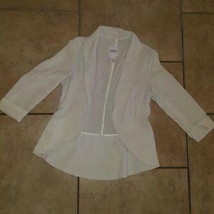Sheer lightweight blazer