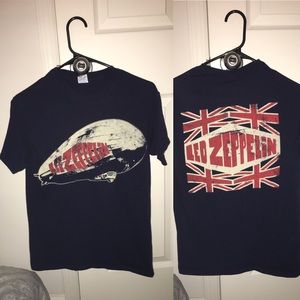 Navy Led Zeppelin band tee