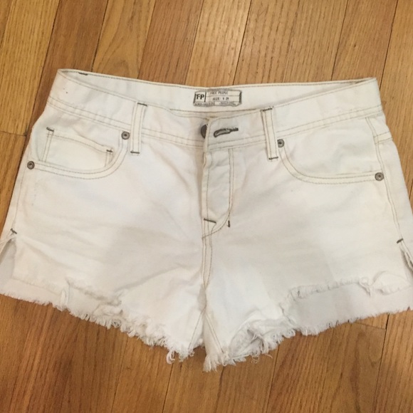 Free People White Shorts
