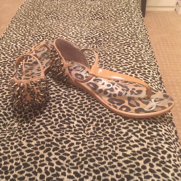 Sam Edelman spiked flat sandals (size 10)