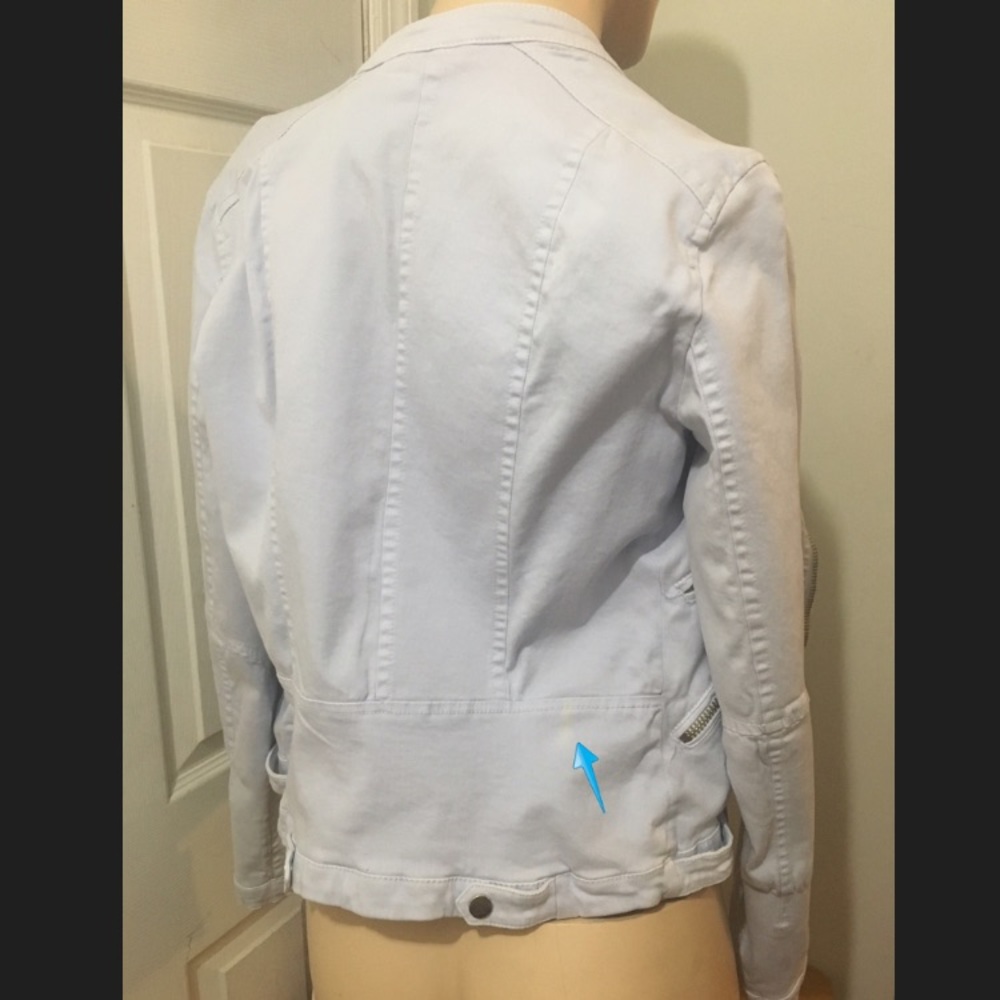 💞HP💞 Zara Denim Motorcycle Zip Style Jacket - Picture 5 of 5