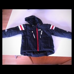 Navy blue Helly Hansen coat