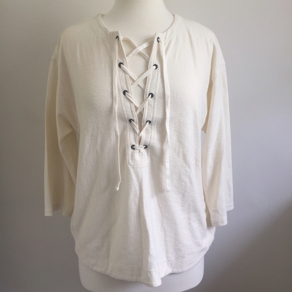 Madewell Lace Up Top