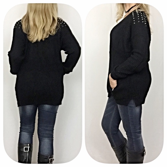 ✂️PRICECUT✂️Sexy Studded Cardi Sweater Small - Picture 3 of 3
