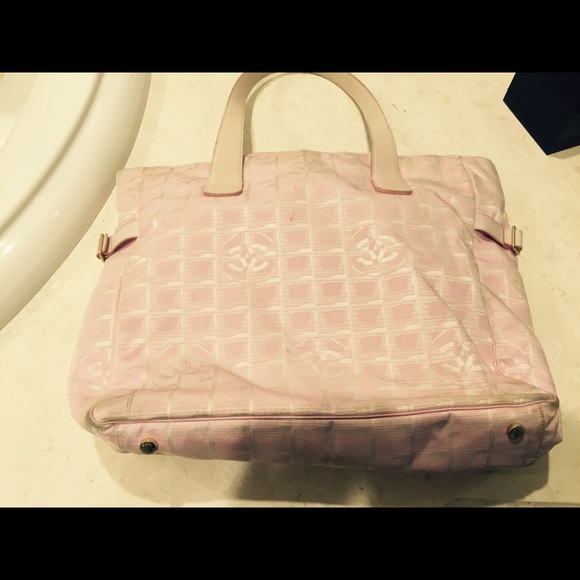 Chanel pink travel line bag -very good condition