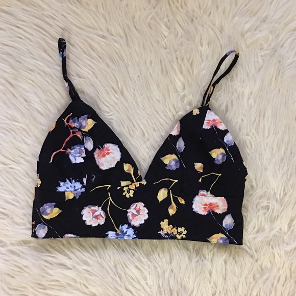 Tops - Floral Bralette