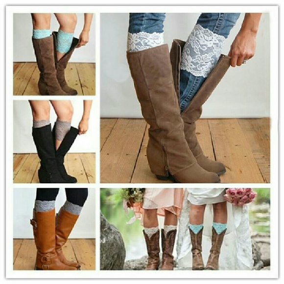 2/$10 Lace boot cuffs - Picture 2 of 5