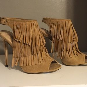 Topshop Rhonda Fringe Heels