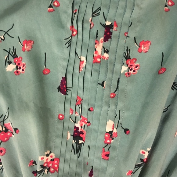 Green/Pink/White Floral Dress - Picture 2 of 2