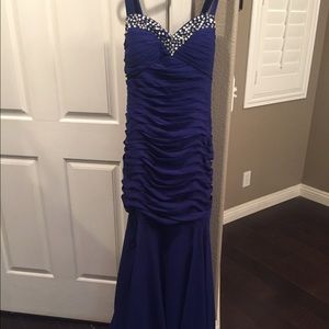 Navy blue bridesmaid dress