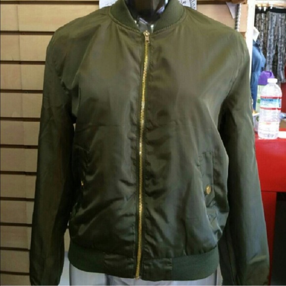 MARK DOWN Military Style Bomber Jacket - Picture 4 of 4