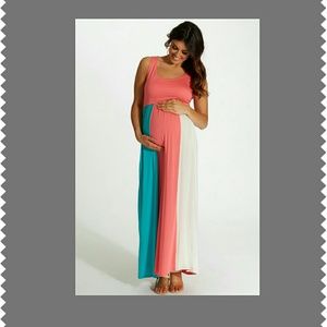 Pinkblush  Maternity Colorblock Dress