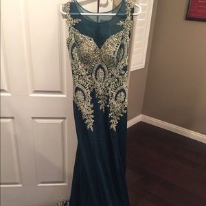 Emerald green bridesmaid dress