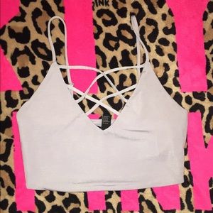 Lilac Strap crop top
