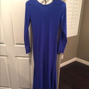 Royal blue gown