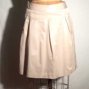 BCBG mercerized cotton/rayon pleat mini skirt