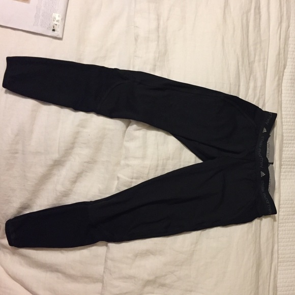 Stella McCartney Adidas black cropped leggings