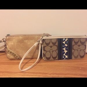 2 Coach like new wristlets