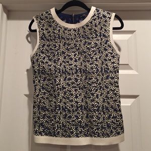 Zara Leopard Faux Leather Top