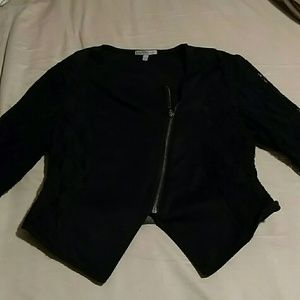Diagonal zip jacket