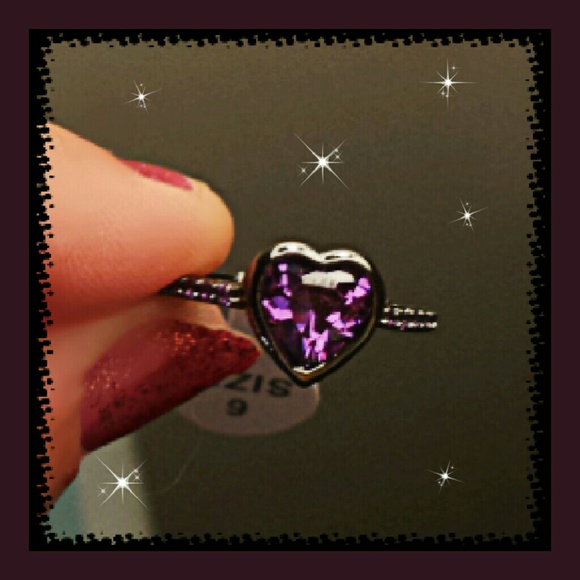 Purple Heart Black Ring - Picture 4 of 4