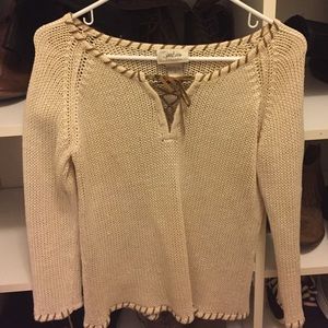 Light brown cozy sweater and very stylish!