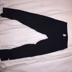 Stella McCartney by Adidas black cropped leggings