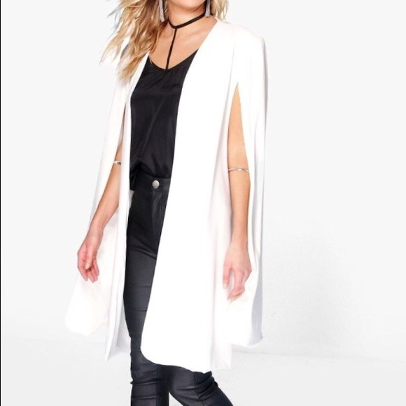 Black cape blazer