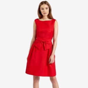 Ted Baker red dress with bow on the front