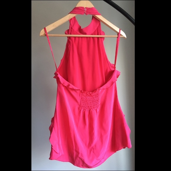 BCBG Ruffled Halter Top - Picture 3 of 4