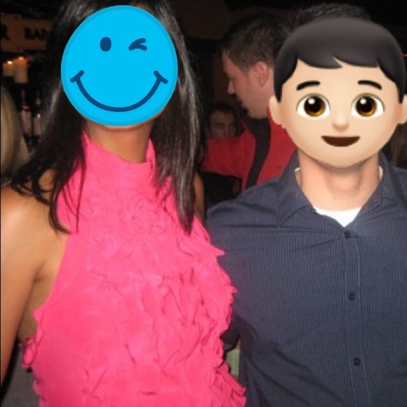 BCBG Ruffled Halter Top - Picture 2 of 4