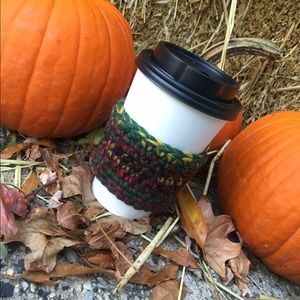 Crocheted Wool Cup Cozy