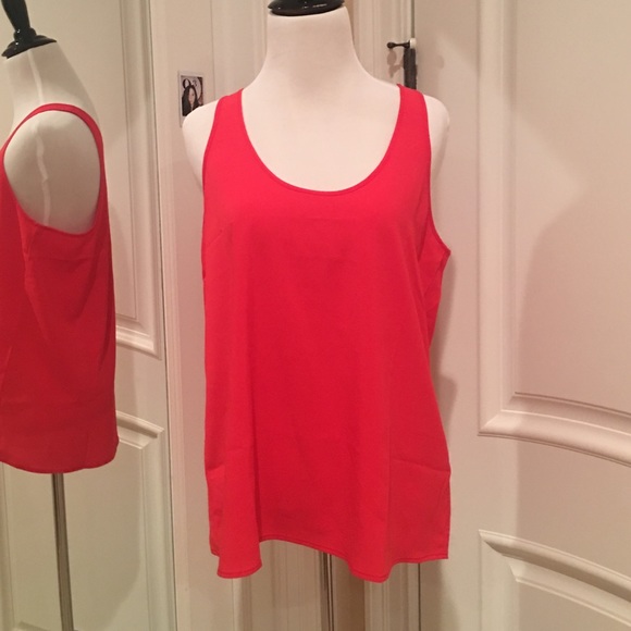 Red Racer Back Top