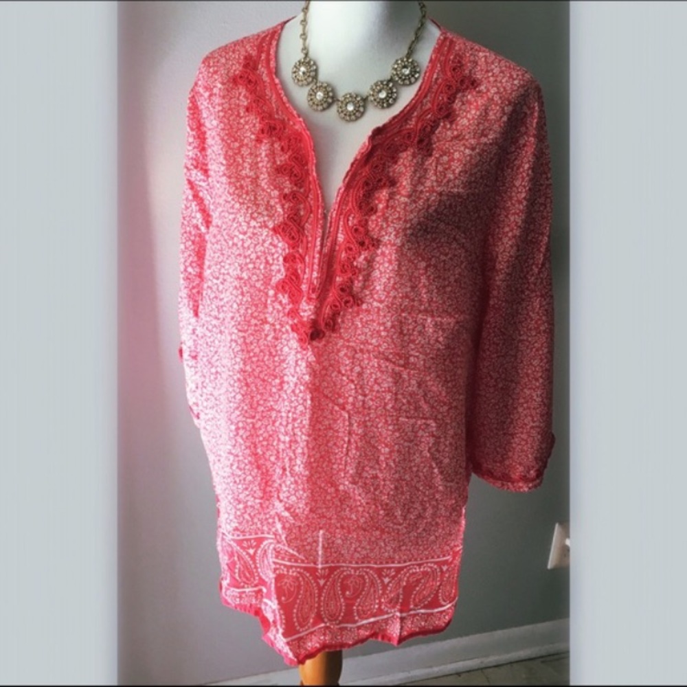 Embroidered Pink tunic - Picture 2 of 3