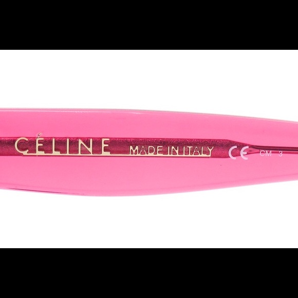 Celine Hot Pink Retro Acetate Sunglasses New main image 4