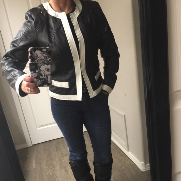 Women's faux leather jacket NWOT - Picture 2 of 4