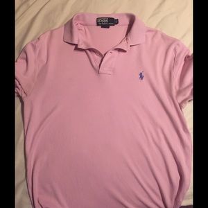 Ralph Lauren Pink Polo with Navy Horse