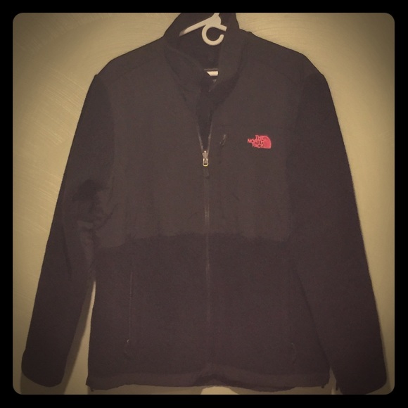 Black breast cancer awareness North Face Denali 💗