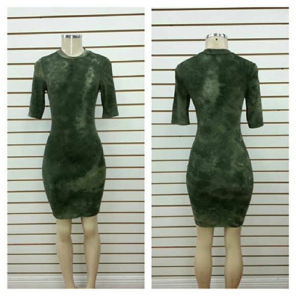 Tie-Dye Bodycon Dress