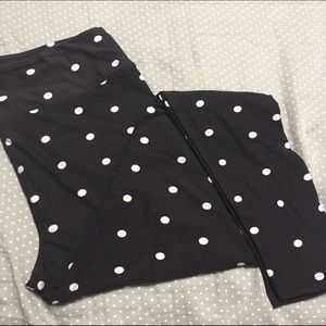 LuLaRoe TC Black and White Polka Dots