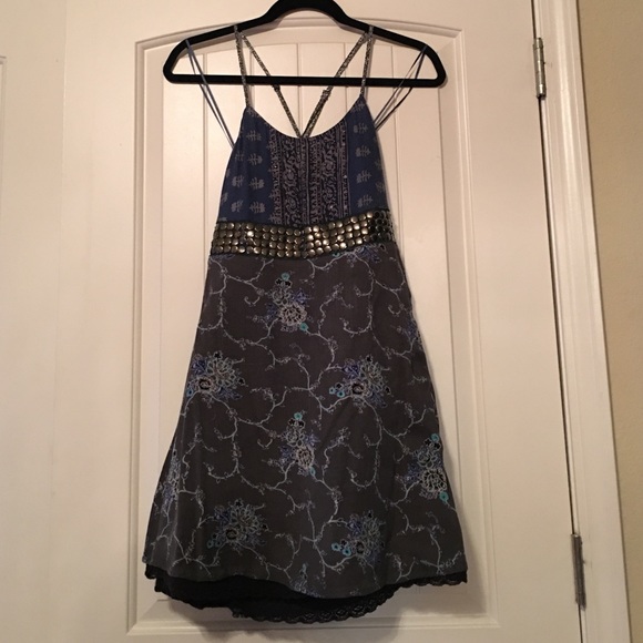 Free People Cross-Back Detailed Dress
