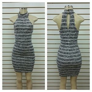 Stripe Halter Dress