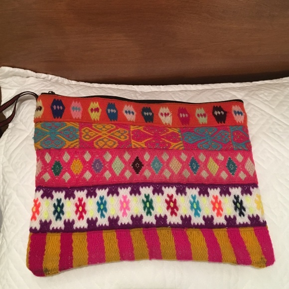Handbags - Peruvian hand woven neon clutch bag Handbags - Peruvian hand woven neon clutch bag