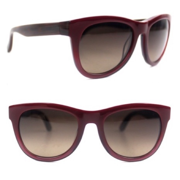 Salvatore Ferragamo Wine Gradient Sunglasses New